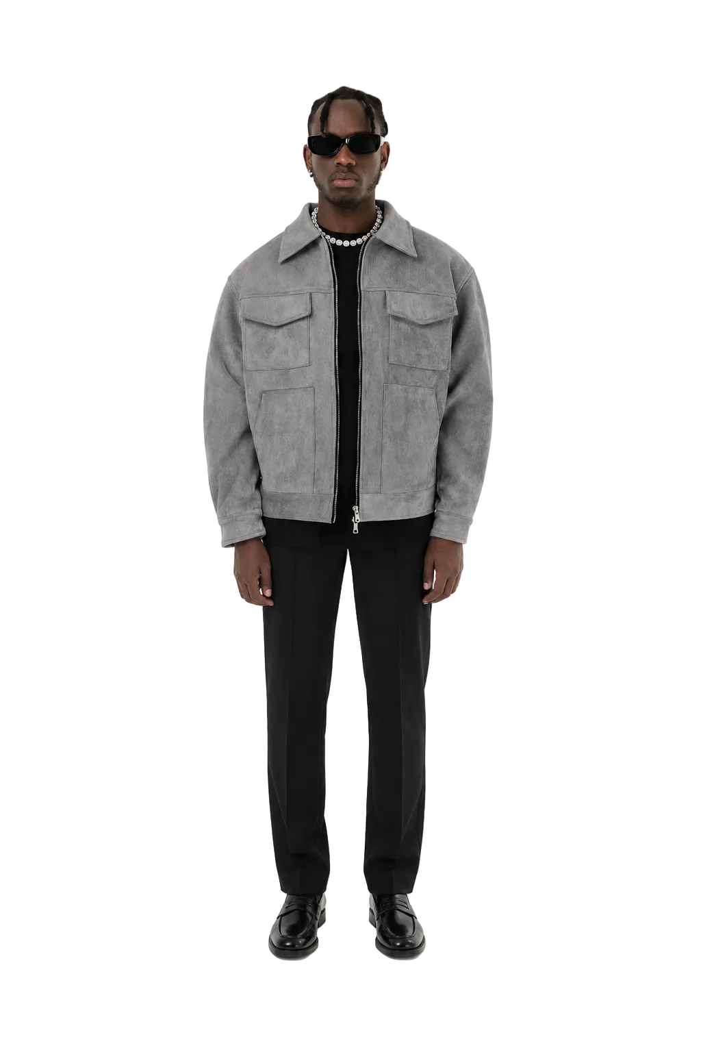 Xevanti Oversize Suede Jacket